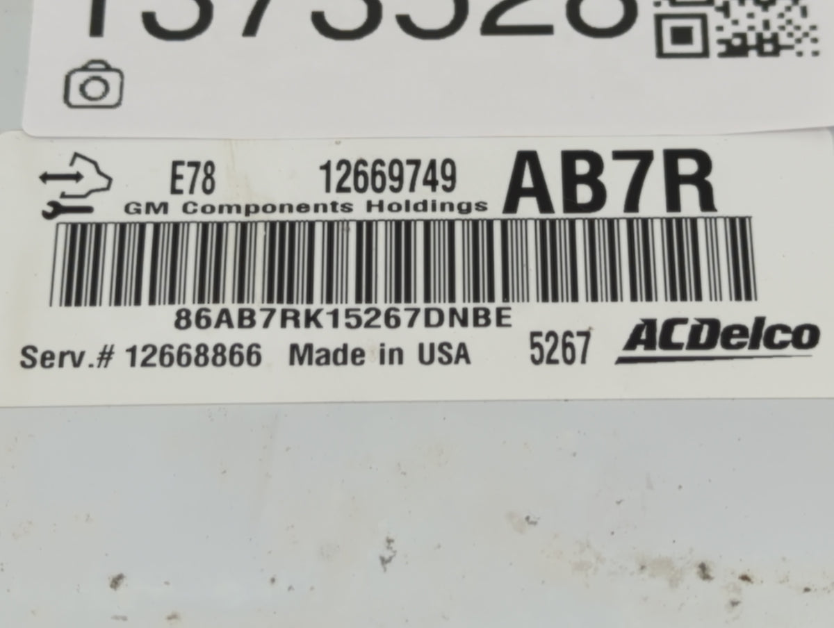 2016 Gmc Savana 1500 PCM Engine Control Computer ECU ECM PCU OEM P/N:12669749 Fits 2011 2012 2013 2014 2015 OEM Used Auto Pa