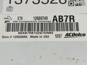 2016 Gmc Savana 1500 PCM Engine Control Computer ECU ECM PCU OEM P/N:12669749 Fits Fits 2011 2012 2013 2014 2015 OEM Used Auto Parts