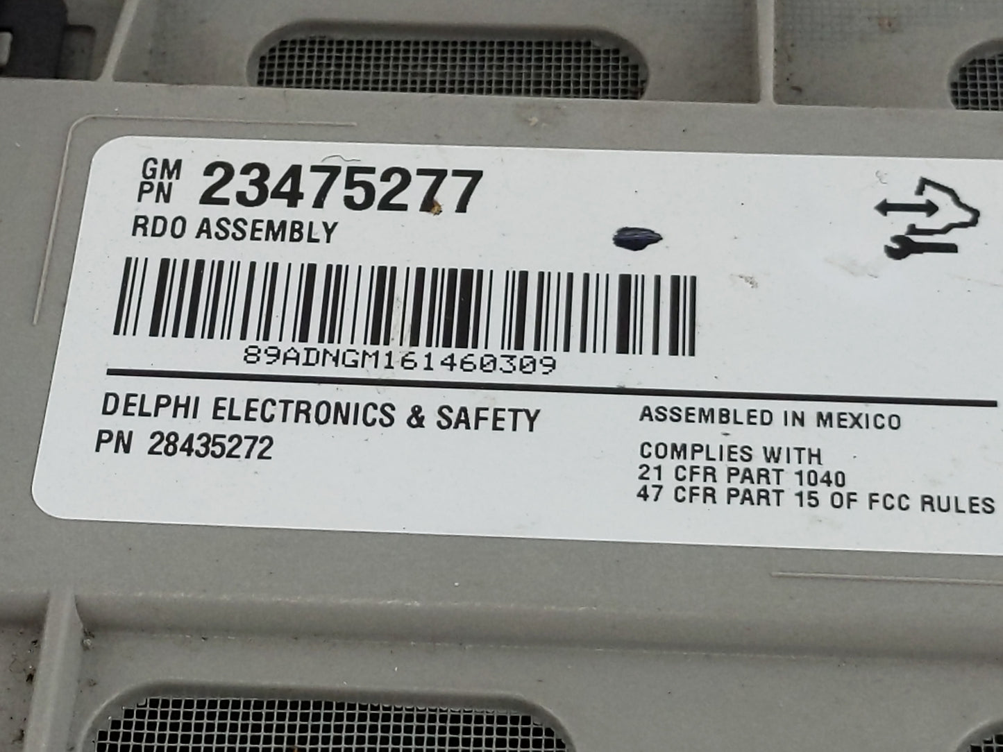 2015-2019 Gmc Savana 2500 Radio AM FM Cd Player Receiver Replacement P/N:23475277 Fits Fits 2015 2016 2017 2018 2019 2020 20