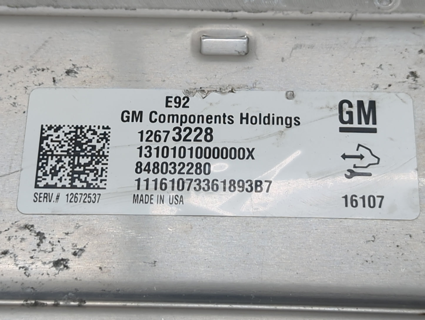 2016 Gmc Sier15 PCM Engine Control Computer ECU ECM PCU OEM P/N:12673228 12672537 Fits OEM Used Auto Parts - Oemusedautopart