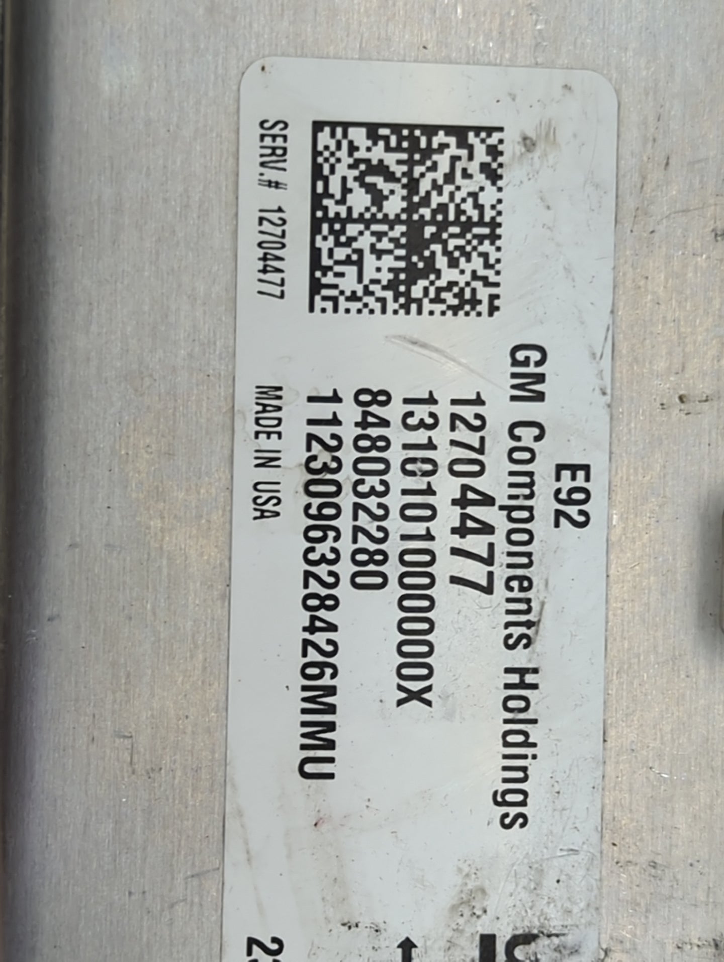 2014-2016 Gmc Sierra 1500 PCM Engine Control Computer ECU ECM PCU OEM P/N:12704477 13101010000000X Fits Fits 2014 2015 2016 