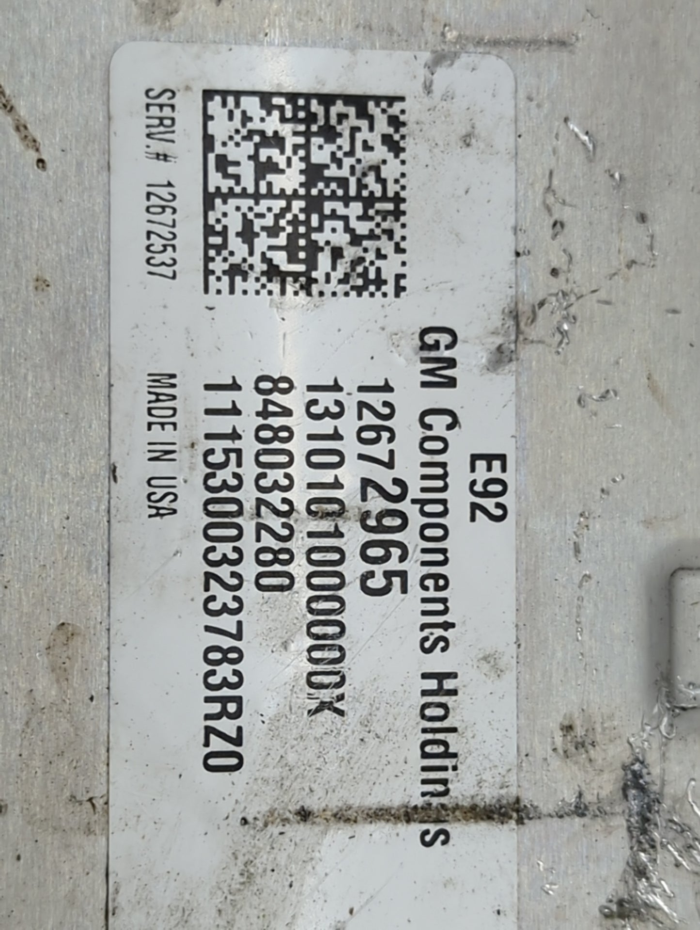 2014-2016 Gmc Sierra 1500 PCM Engine Control Computer ECU ECM PCU OEM P/N:12672965 12672537 Fits Fits 2014 2015 2016 OEM Use