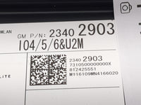 2016 Gmc Sierra 1500 Radio AM FM Cd Player Receiver Replacement P/N:23402903 Fits OEM Used Auto Parts - Oemusedautoparts1.co