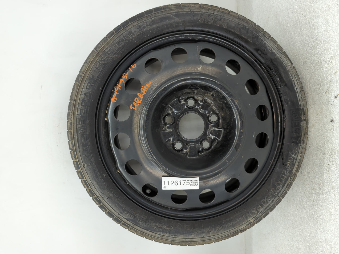 2010-2017 Gmc Terrain Spare Donut Tire Wheel Rim Oem - Oemusedautoparts1.com