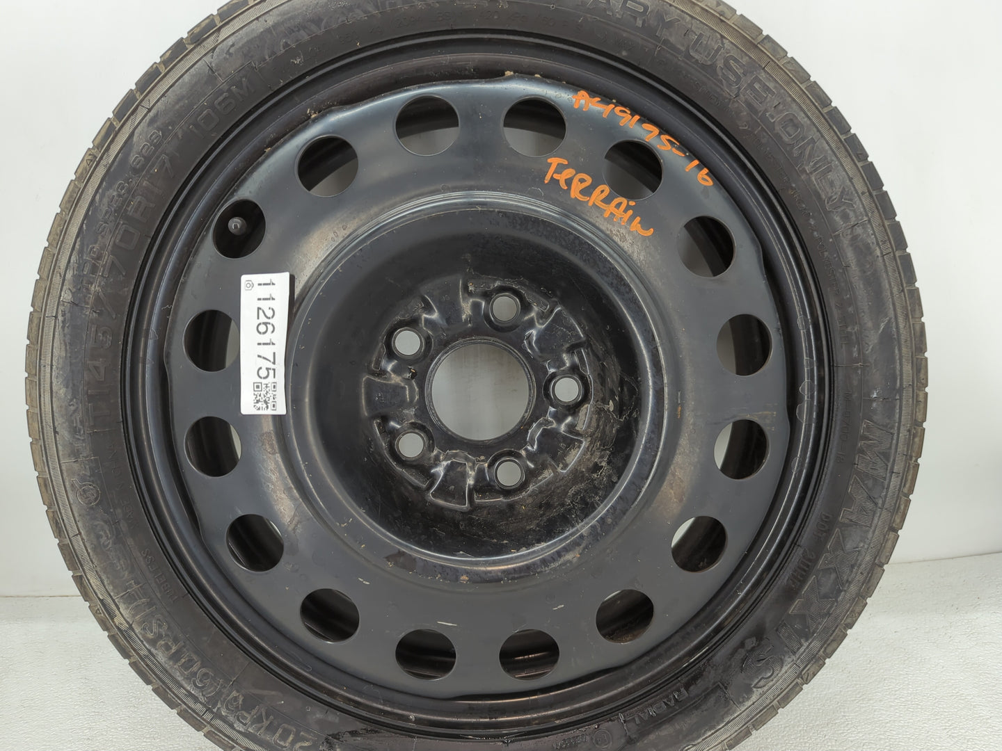 2010-2017 Gmc Terrain Spare Donut Tire Wheel Rim Oem - Oemusedautoparts1.com