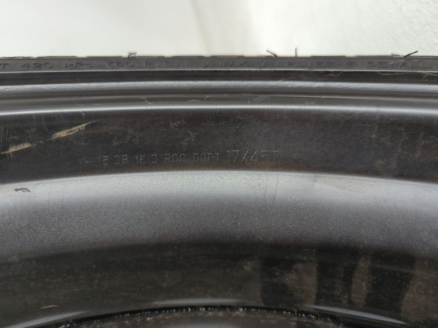 2010-2017 Gmc Terrain Spare Donut Tire Wheel Rim Oem - Oemusedautoparts1.com