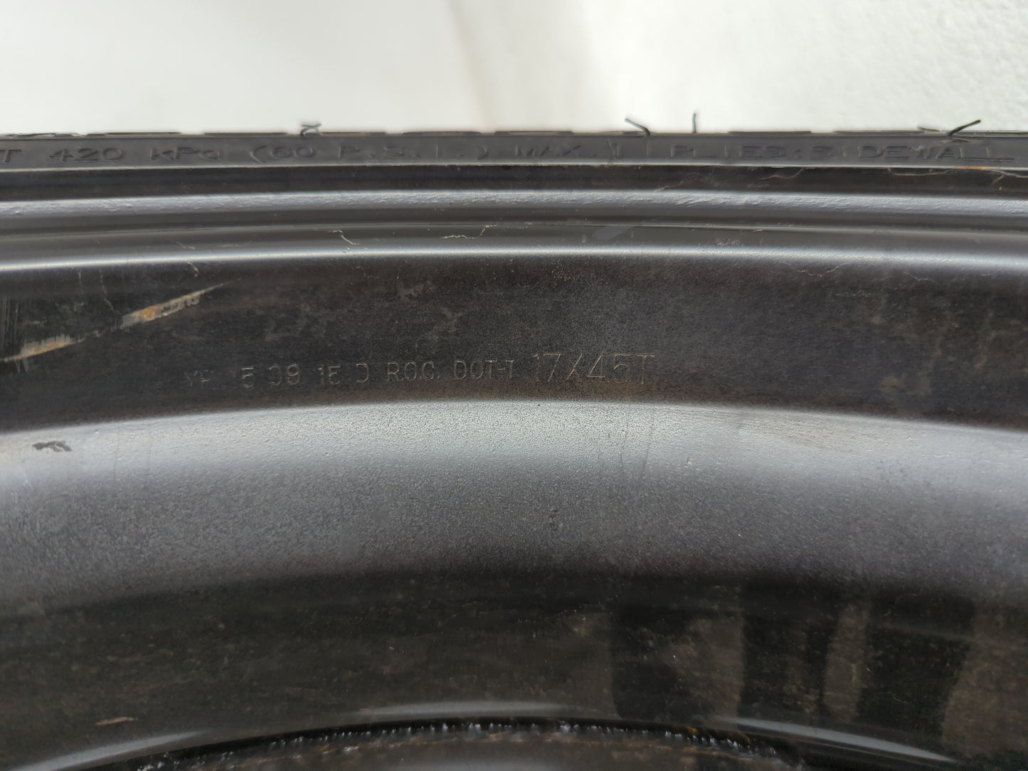 2010-2017 Gmc Terrain Spare Donut Tire Wheel Rim Oem - Oemusedautoparts1.com