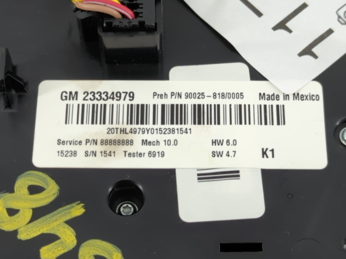 2016 Gmc Terrain Radio AM FM Cd Player Receiver Replacement P/N:23334979 Fits OEM Used Auto Parts - Oemusedautoparts1.com