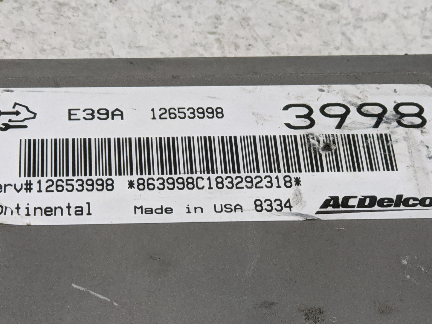 2013-2016 Gmc Terrain PCM Engine Control Computer ECU ECM PCU OEM P/N:12653998 Fits Fits 2013 2014 2015 2016 OEM Used Auto P