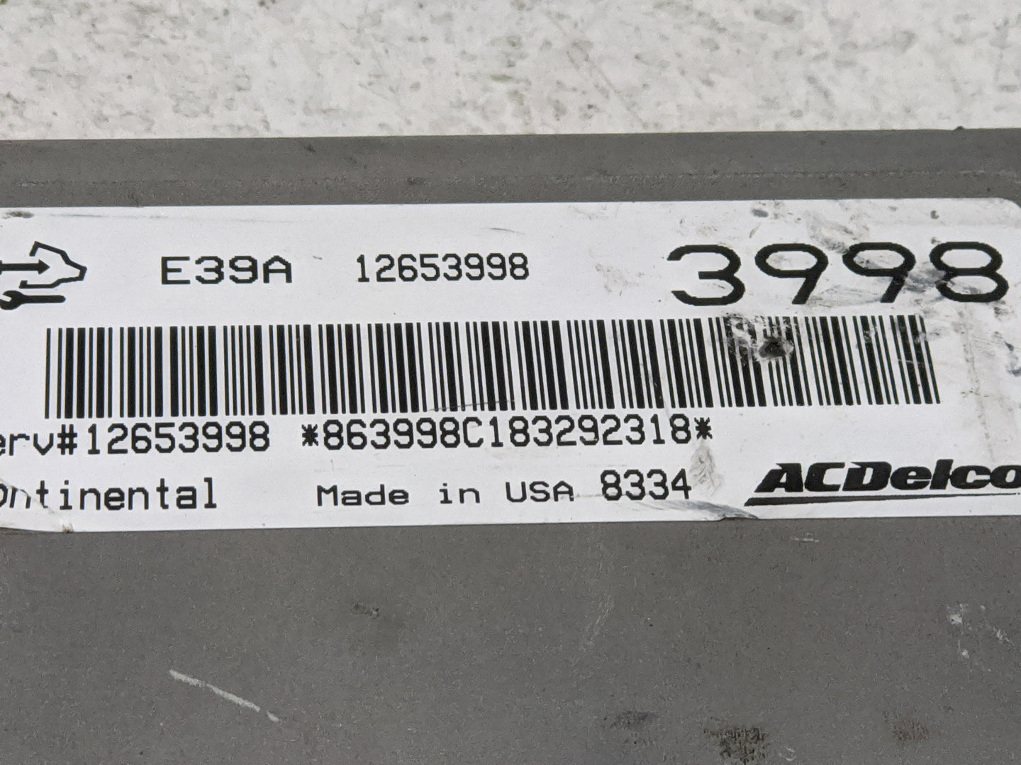2013-2016 Gmc Terrain PCM Engine Control Computer ECU ECM PCU OEM P/N:12653998 Fits Fits 2013 2014 2015 2016 OEM Used Auto P