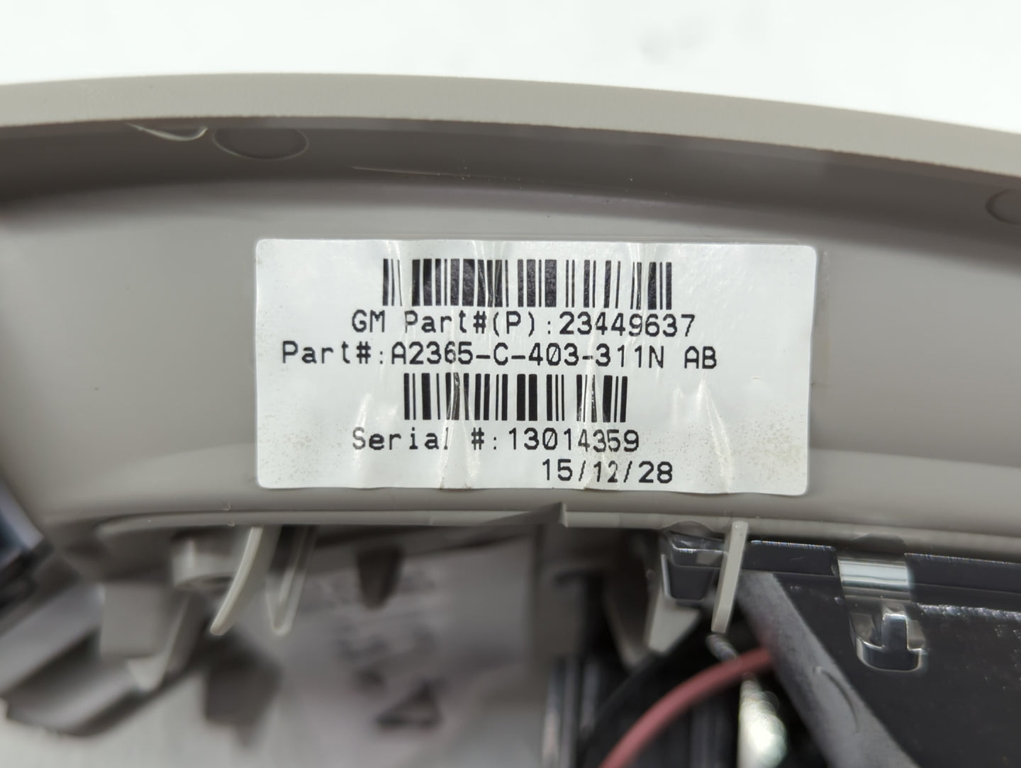 2016-2016 Gmc Terrain Overhead Roof Console Interior Dome Light - Oemusedautoparts1.com