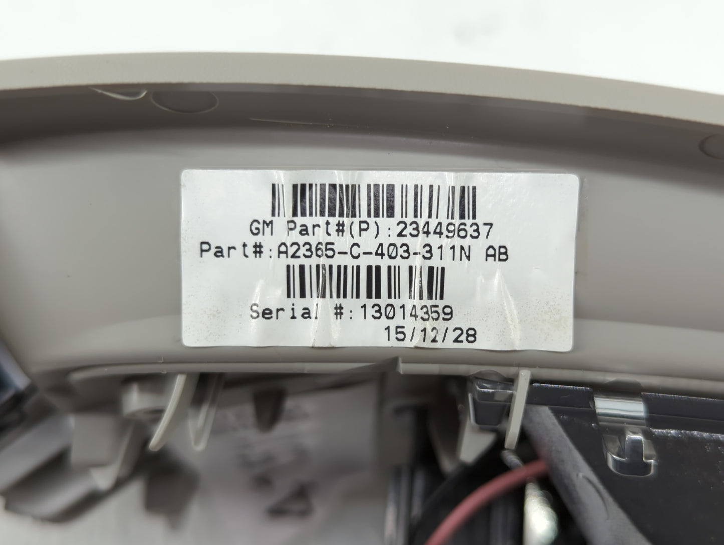 2016-2016 Gmc Terrain Overhead Roof Console Interior Dome Light - Oemusedautoparts1.com