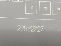 2016-2017 Gmc Terrain Fusebox Fuse Box Panel Relay Module P/N:22922727 Fits Fits 2016 2017 OEM Used Auto Parts - Oemusedauto