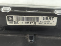 2013-2017 Gmc Terrain Instrument Cluster Speedometer Gauges P/N:23265867 Fits Fits 2013 2014 2015 2016 2017 OEM Used Auto Pa