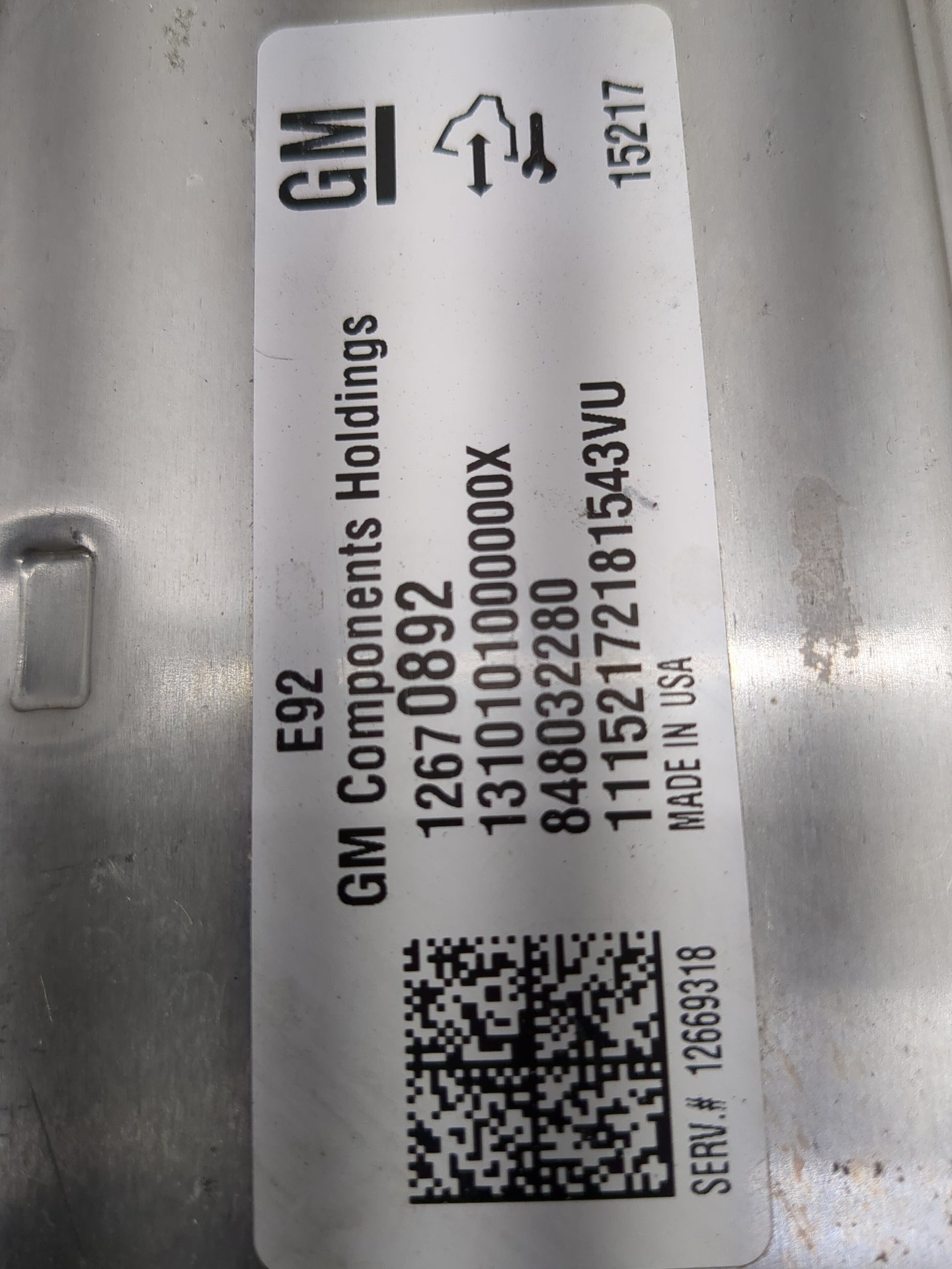 2015-2016 Gmc Yukon PCM Engine Control Computer ECU ECM PCU OEM P/N:12670892 12669318 Fits Fits 2014 2015 2016 OEM Used Auto