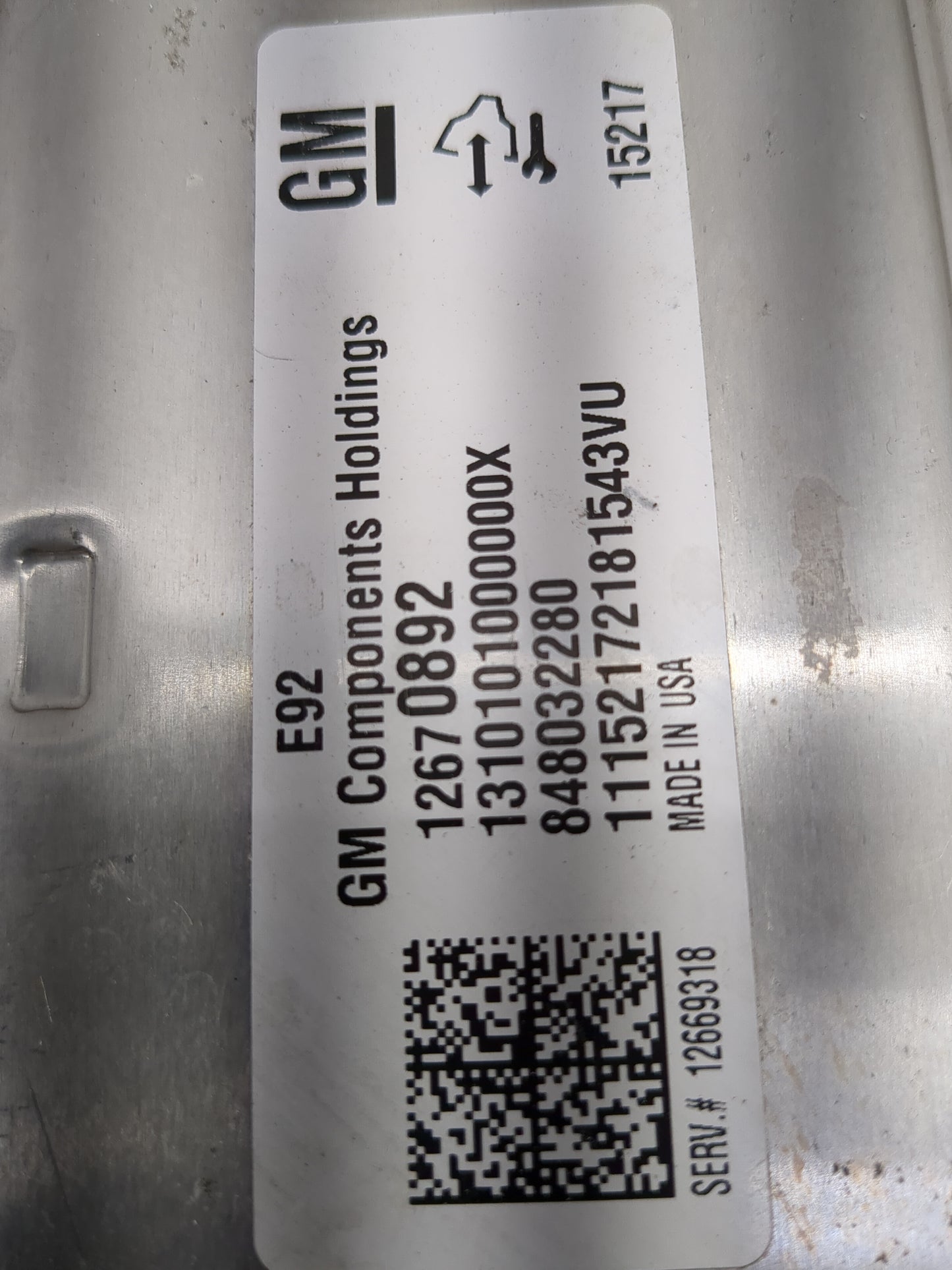 2015-2016 Gmc Yukon PCM Engine Control Computer ECU ECM PCU OEM P/N:12670892 12669318 Fits Fits 2014 2015 2016 OEM Used Auto
