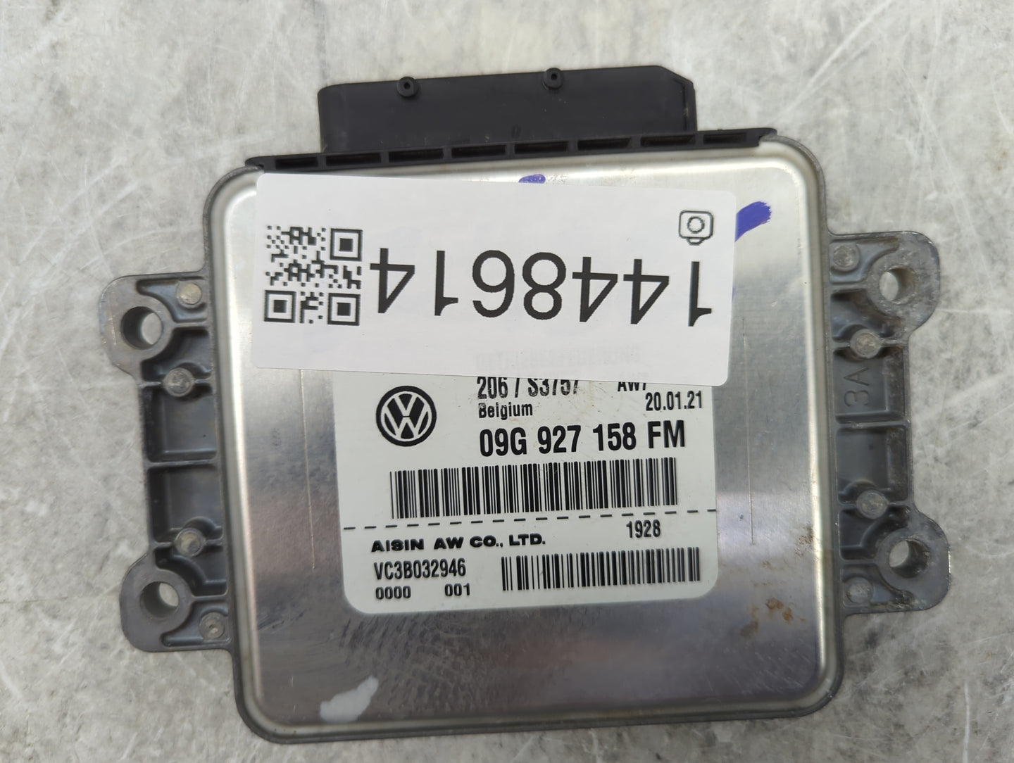 2015-2016 Gmc Yukon Transmission Control Module Tcu Tcm 09g 927 158 Fm - Oemusedautoparts1.com