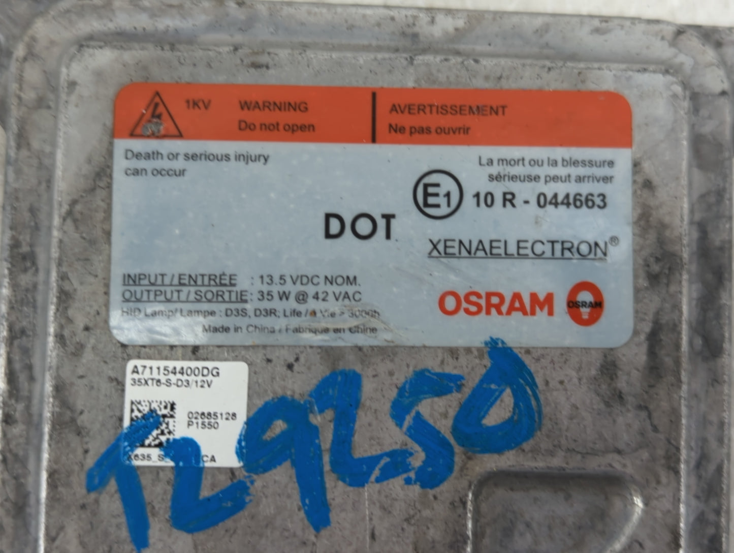 2016 Gmc Yukon Xl Headlight Ballast Head Light - Oemusedautoparts1.com