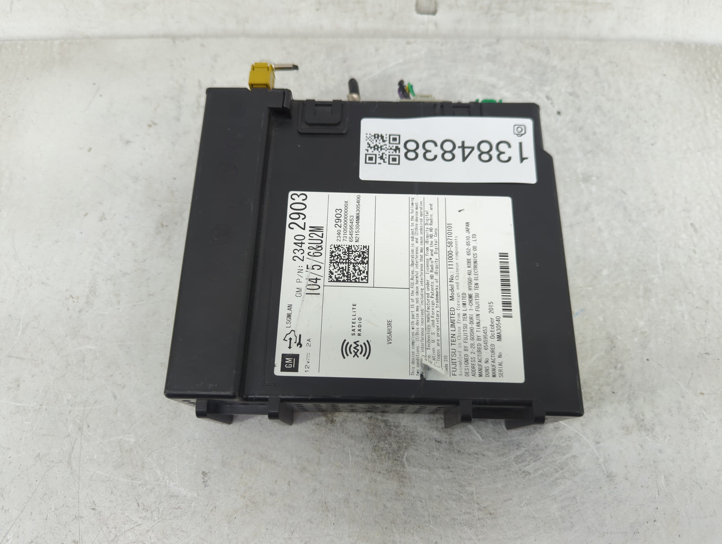 2016 Gmc Yukon Xl 1500 Radio AM FM Cd Player Receiver Replacement P/N:654595453 23402903 Fits Fits 2017 OEM Used Auto Parts 