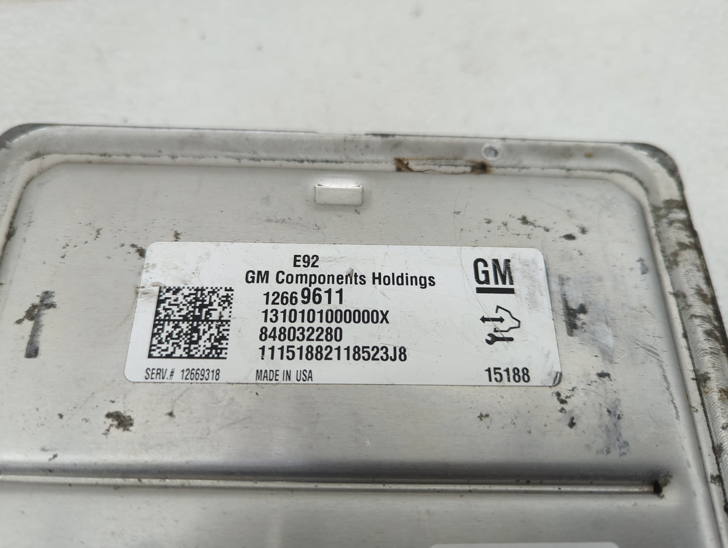 2016 Gmc Yukon Xl 1500 PCM Engine Control Computer ECU ECM PCU OEM P/N:12669611 Fits Fits 2014 2015 OEM Used Auto Parts - Oe