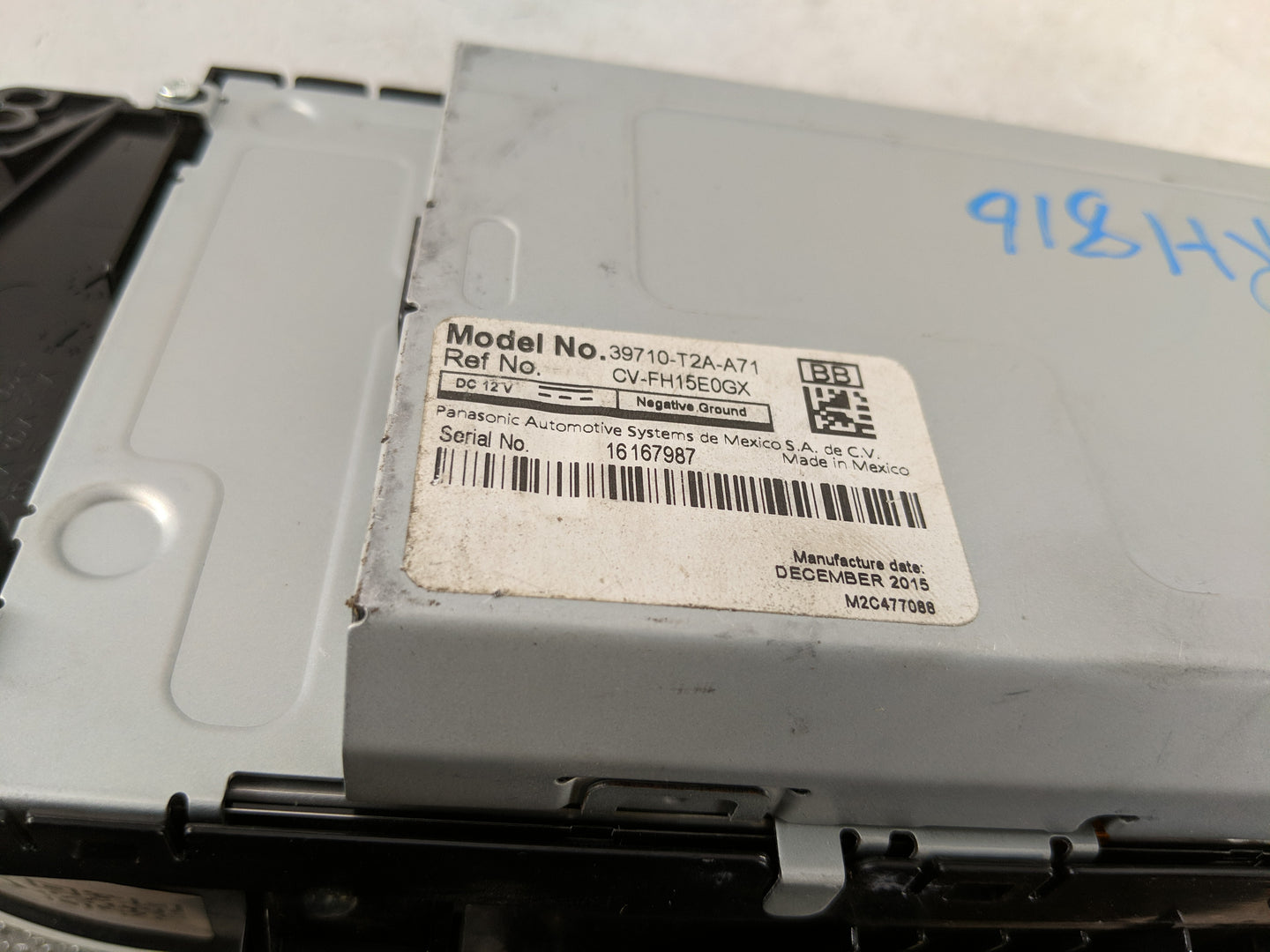 2016-2017 Honda Accord Information Display Screen - Oemusedautoparts1.com