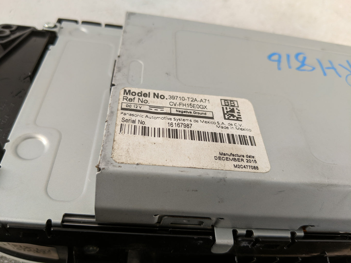 2016-2017 Honda Accord Information Display Screen - Oemusedautoparts1.com