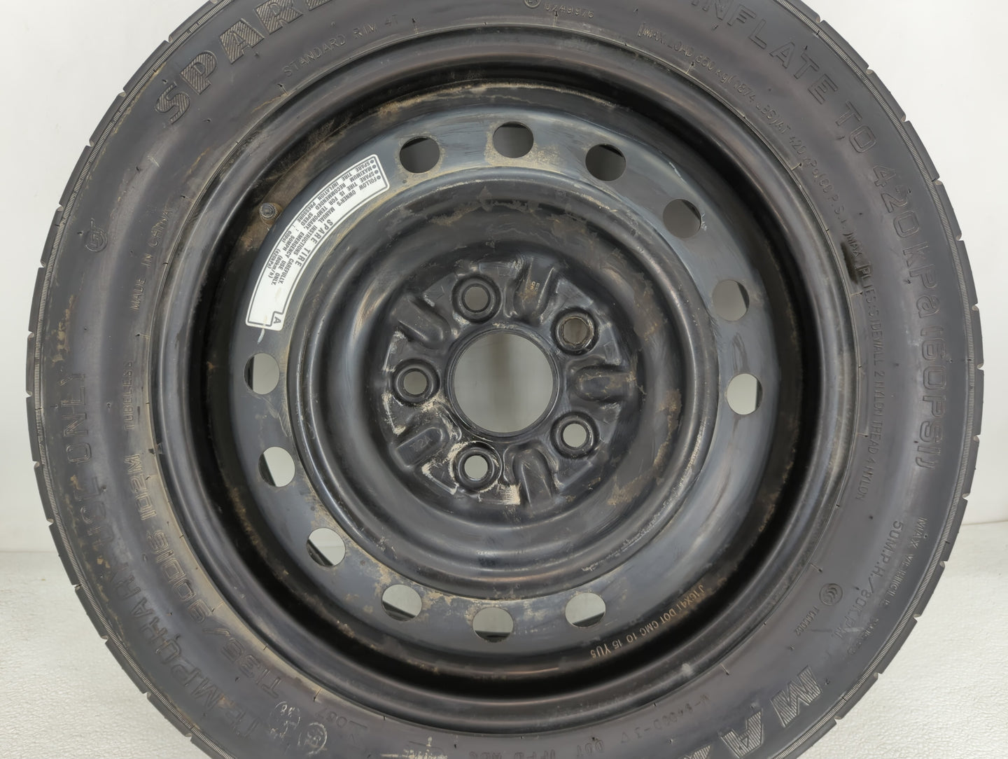 2013-2022 Honda Accord Spare Donut Tire Wheel Rim Oem - Oemusedautoparts1.com