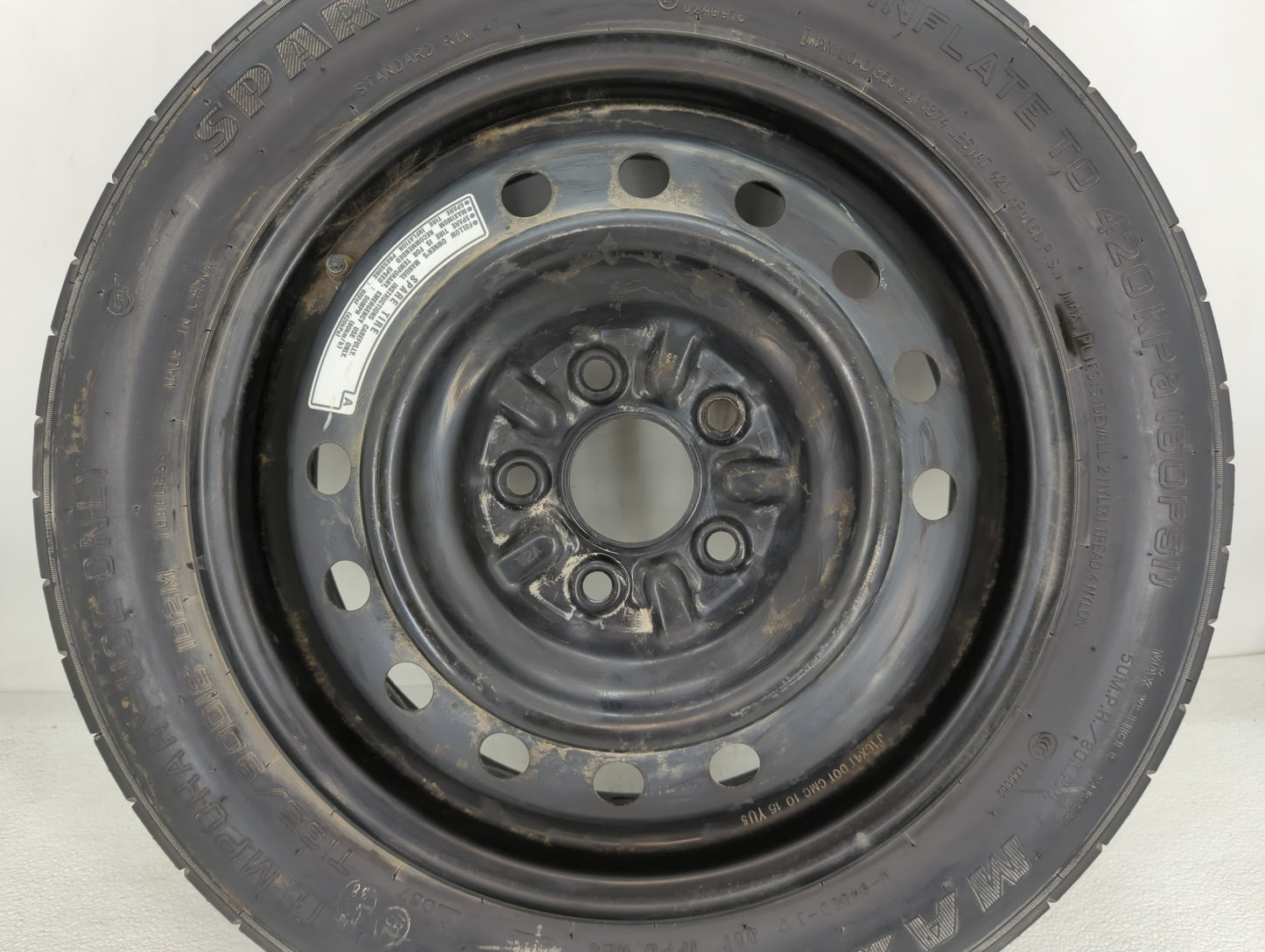 2013-2022 Honda Accord Spare Donut Tire Wheel Rim Oem - Oemusedautoparts1.com