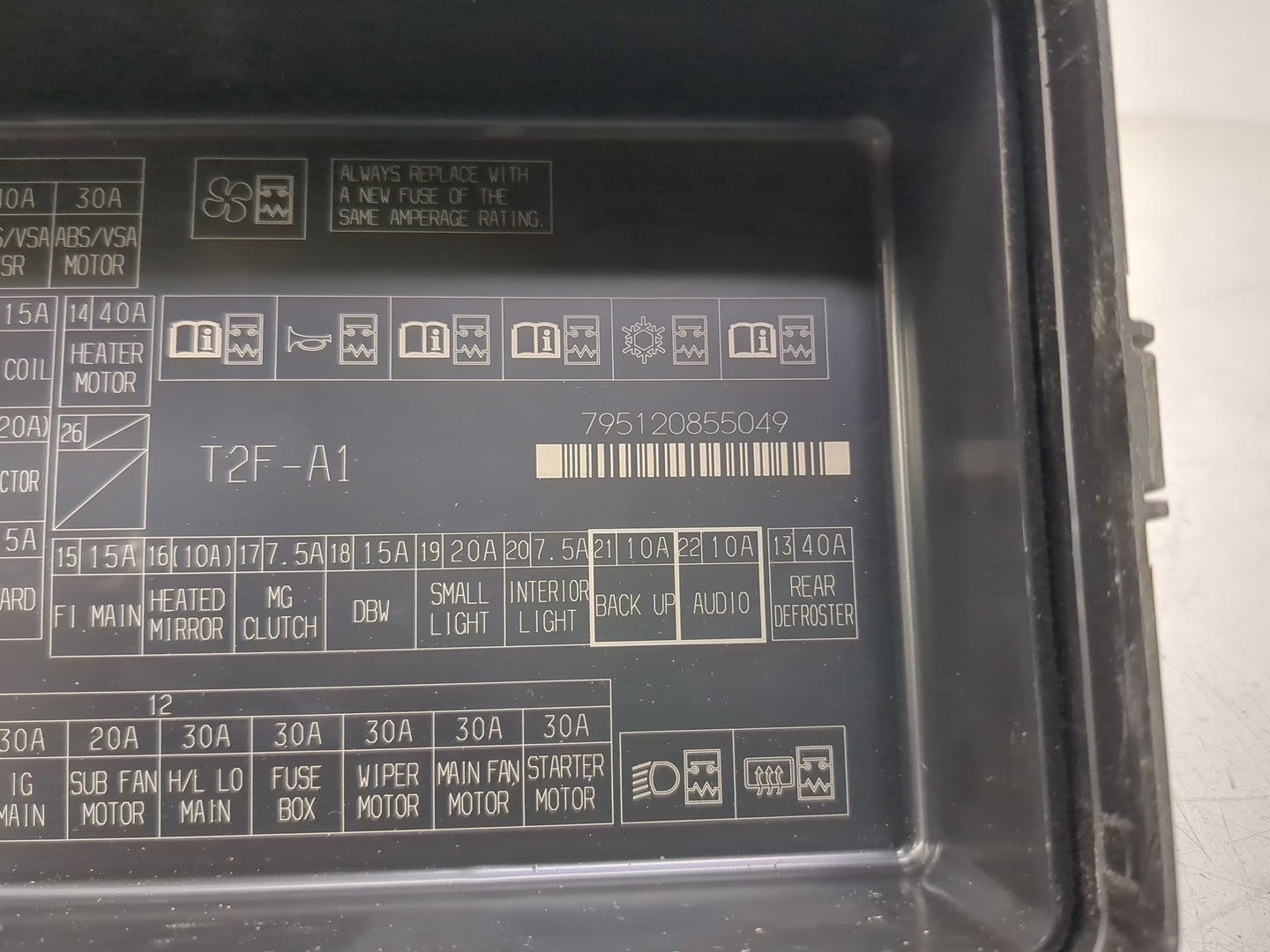 2013-2017 Honda Accord Fusebox Fuse Box Panel Relay Module Fits Fits 2013 2014 2015 2016 2017 OEM Used Auto Parts - Oemuseda