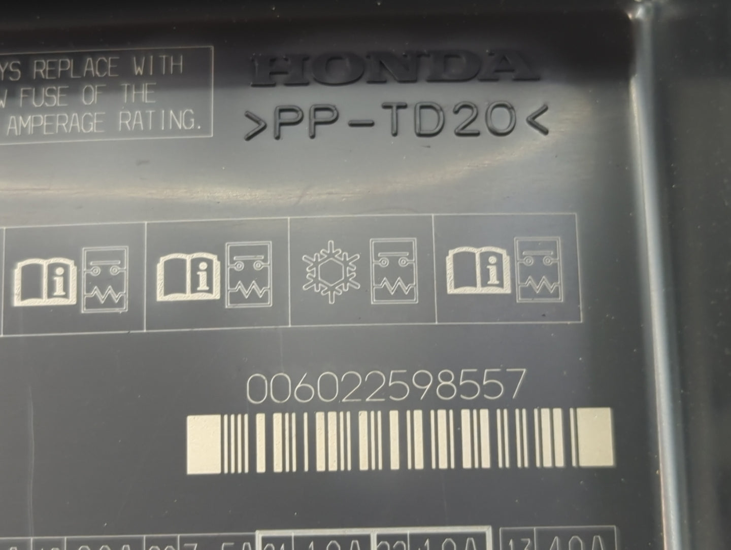 2013-2017 Honda Accord Fusebox Fuse Box Panel Relay Module Fits Fits 2013 2014 2015 2016 2017 OEM Used Auto Parts - Oemuseda