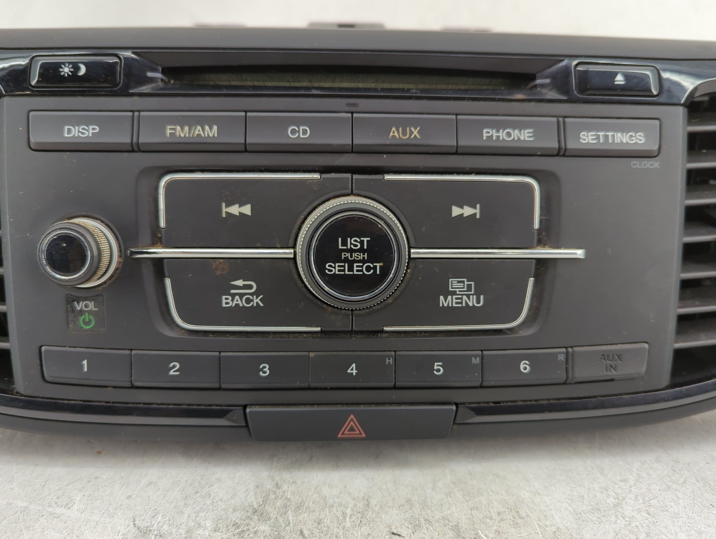 2016-2017 Honda Accord Radio AM FM Cd Player Receiver Replacement P/N:39100-T2A-A121 Fits Fits 2016 2017 OEM Used Auto Parts