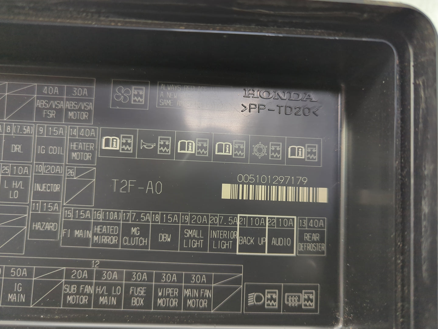 2013-2017 Honda Accord Fusebox Fuse Box Panel Relay Module Fits Fits 2013 2014 2015 2016 2017 OEM Used Auto Parts - Oemuseda