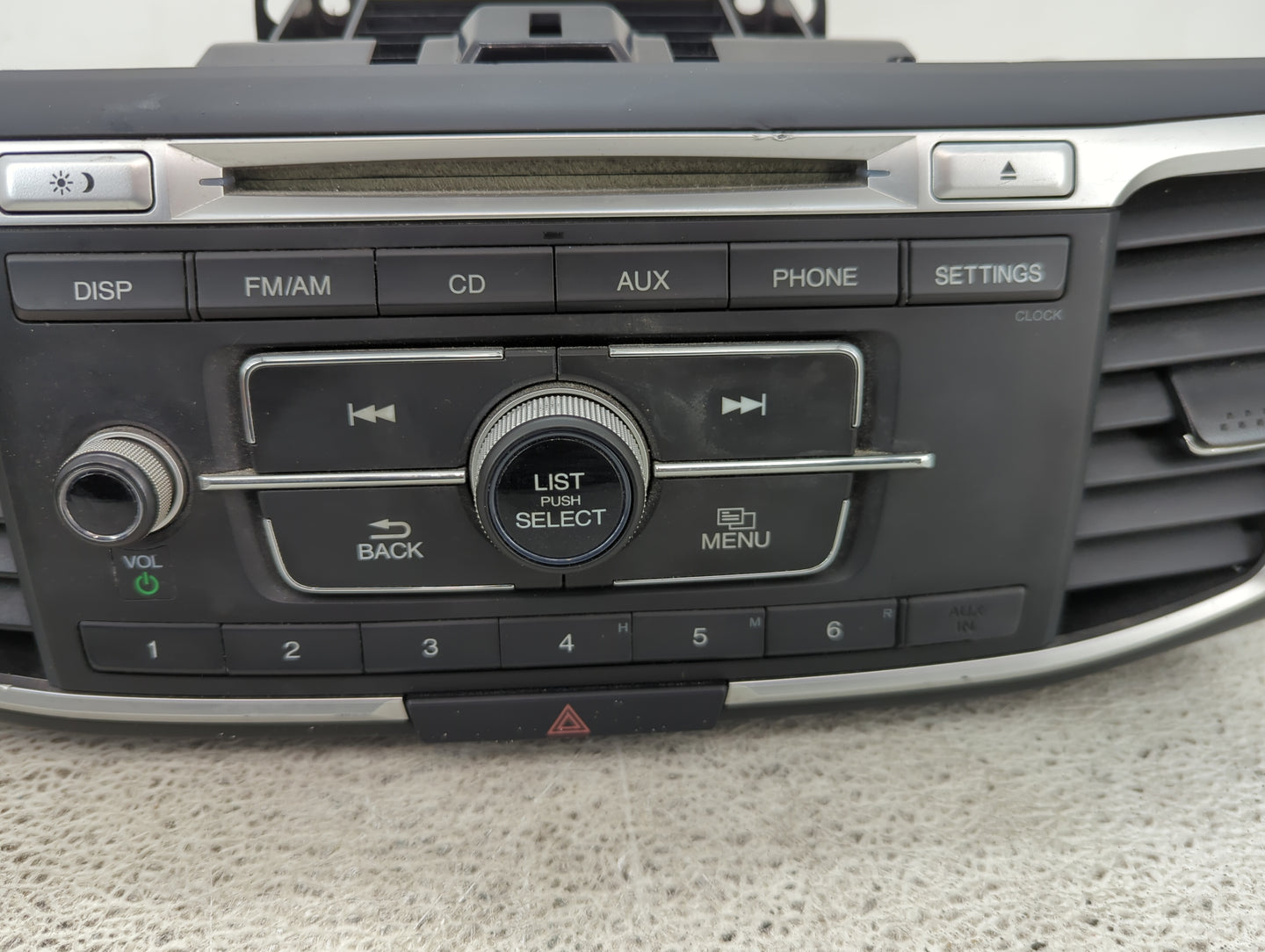 2016-2017 Honda Accord Radio AM FM Cd Player Receiver Replacement P/N:39100-T2F-A001 Fits Fits 2016 2017 OEM Used Auto Parts
