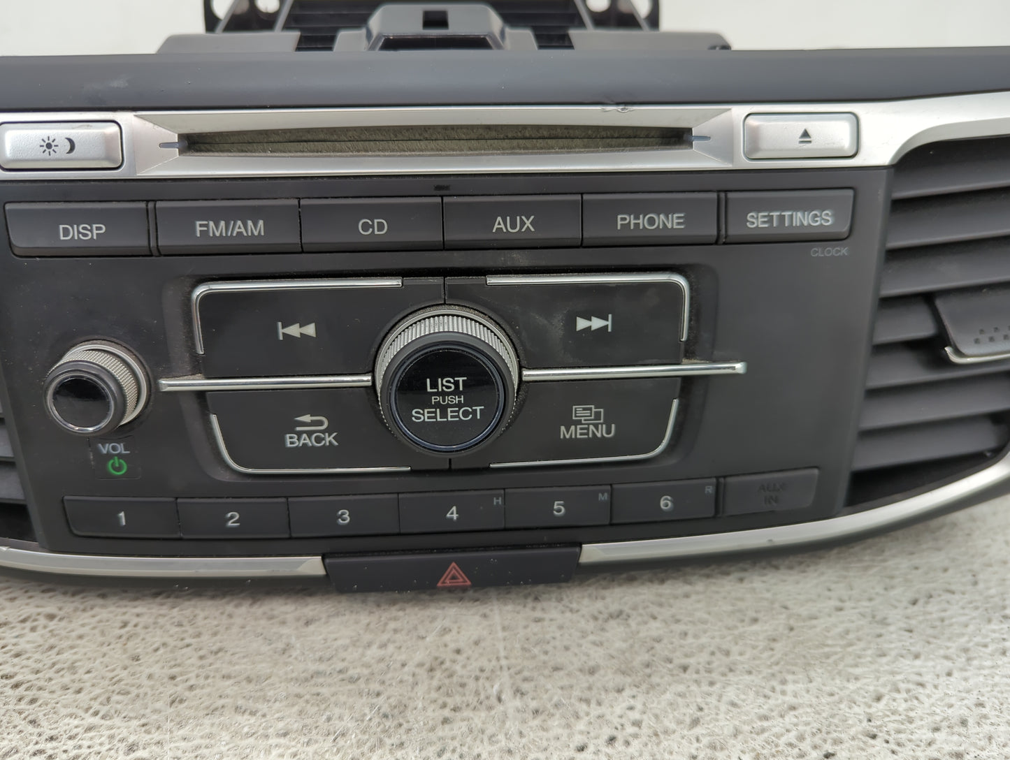 2016-2017 Honda Accord Radio AM FM Cd Player Receiver Replacement P/N:39100-T2F-A001 Fits Fits 2016 2017 OEM Used Auto Parts