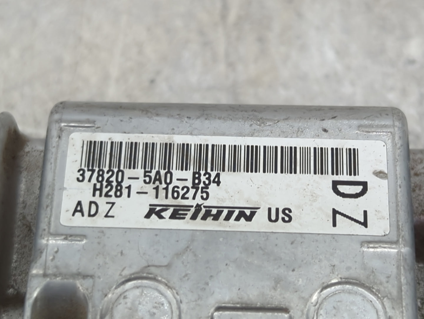 2016-2017 Honda Accord PCM Engine Control Computer ECU ECM PCU OEM P/N:37820-5A0-B34 H281-116275 Fits Fits 2016 2017 OEM Use