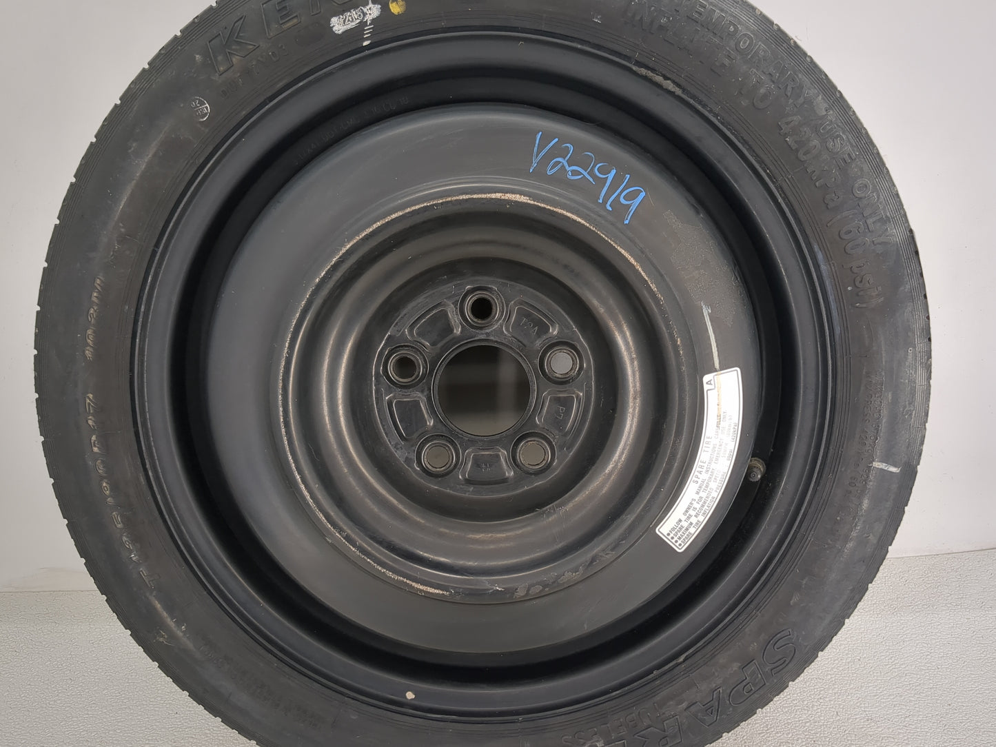 2016-2022 Honda Accord Spare Donut Tire Wheel Rim Oem 1455258 - Oemusedautoparts1.com