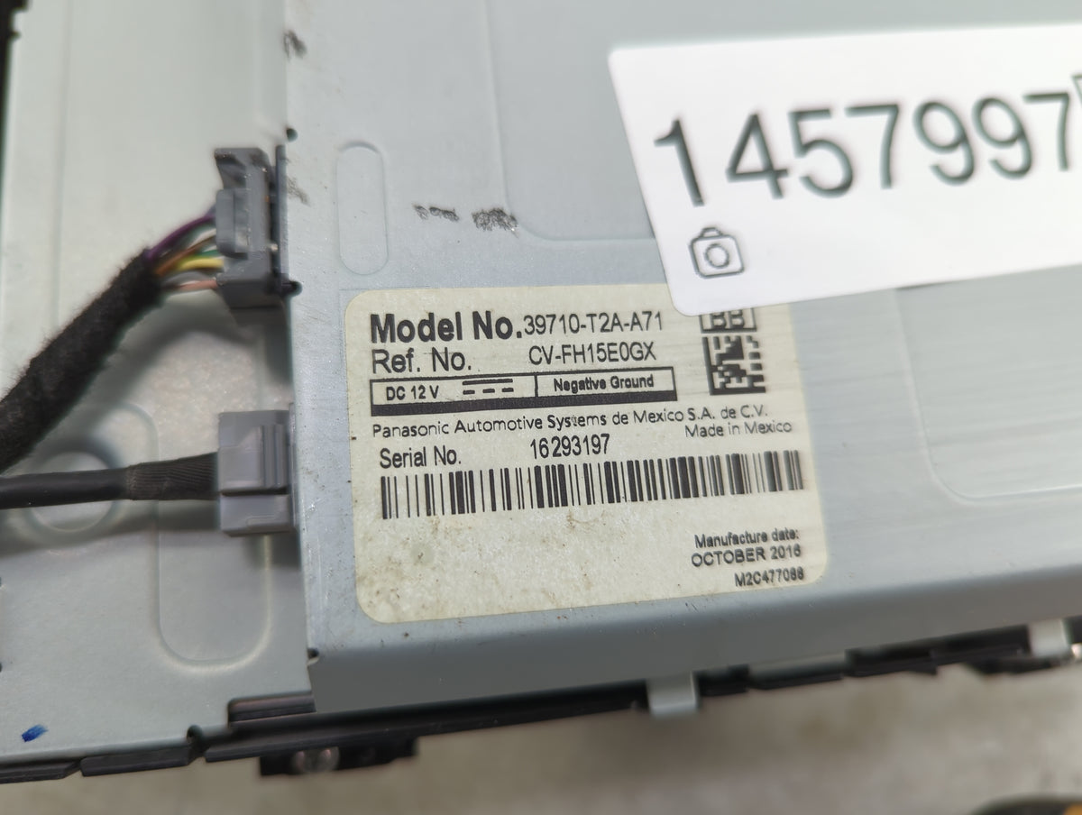 2016 Honda Accord Information Radio Display Screen - Oemusedautoparts1.com
