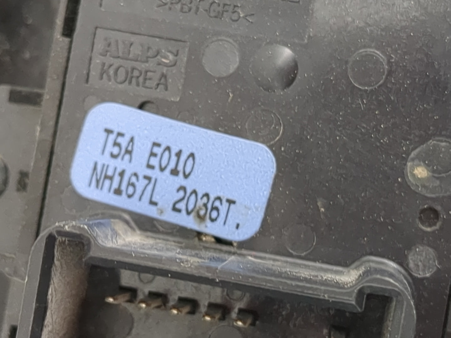 2016 Honda Accord Passenger Right Power Window Switch T5a E010|nh167l - Oemusedautoparts1.com