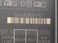 2013-2017 Honda Accord Fusebox Fuse Box Panel Relay Module P/N:0060030805392 Fits Fits 2013 2014 2015 2016 2017 OEM Used Aut