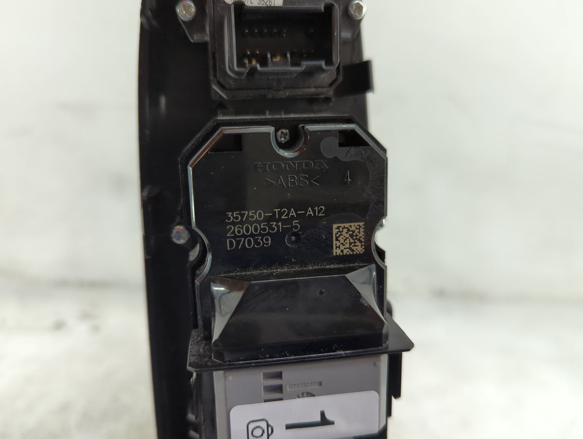 2013-2017 Honda Accord Master Power Window Switch Replacement Driver Side Left P/N:35750-T2A-A12 Fits OEM Used Auto Parts - 