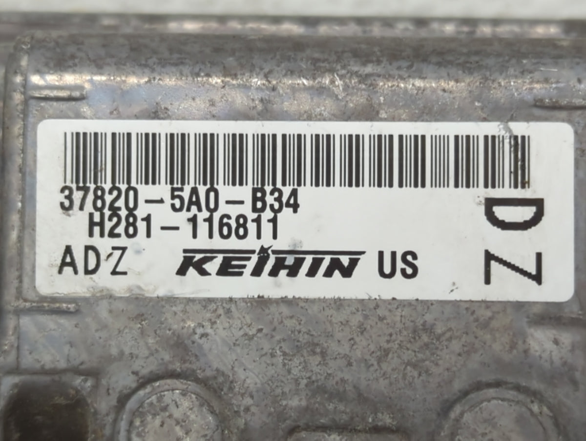 2016-2017 Honda Accord PCM Engine Control Computer ECU ECM PCU OEM P/N:37820-5A0-B34 Fits 2016 2017 OEM Used Auto Parts - Oe