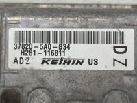 2016-2017 Honda Accord PCM Engine Control Computer ECU ECM PCU OEM P/N:37820-5A0-B34 Fits 2016 2017 OEM Used Auto Parts - Oe