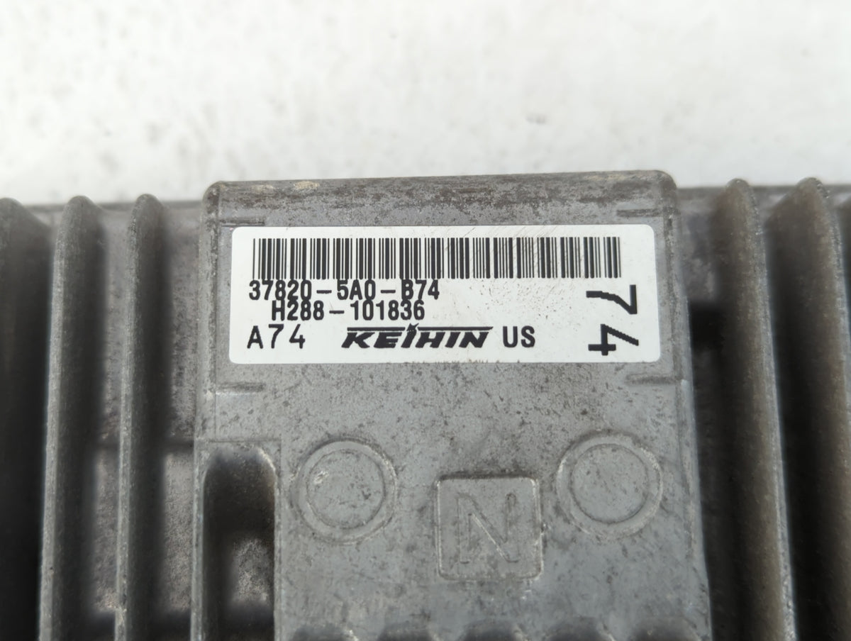 2016-2017 Honda Accord PCM Engine Control Computer ECU ECM PCU OEM P/N:37820-5A0-B74 Fits 2016 2017 OEM Used Auto Parts - Oe
