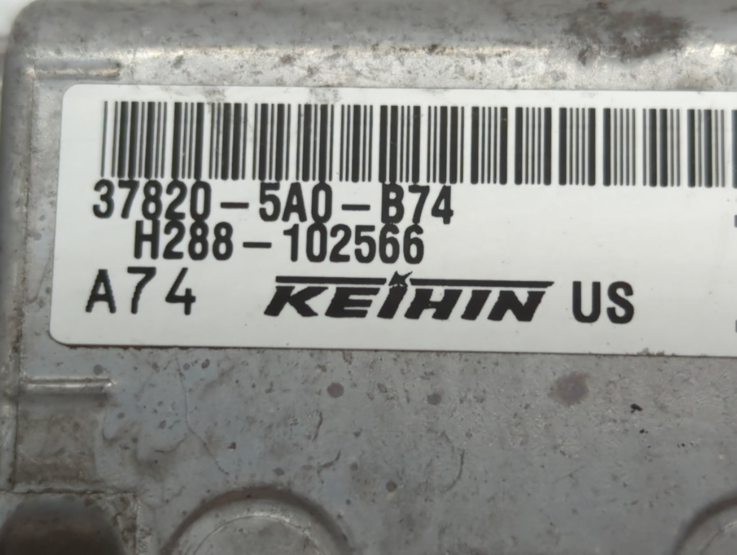 2016-2017 Honda Accord PCM Engine Control Computer ECU ECM PCU OEM P/N:37820-5A0-B74 Fits Fits 2016 2017 OEM Used Auto Parts