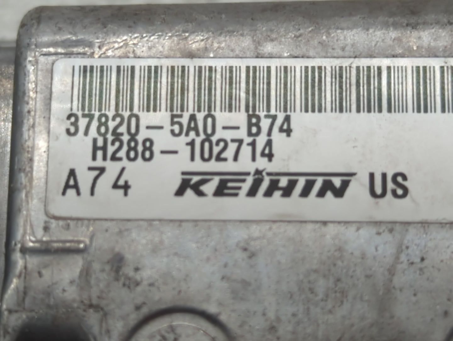 2016-2017 Honda Accord PCM Engine Control Computer ECU ECM PCU OEM P/N:37820-5A0-B74 Fits Fits 2016 2017 OEM Used Auto Parts
