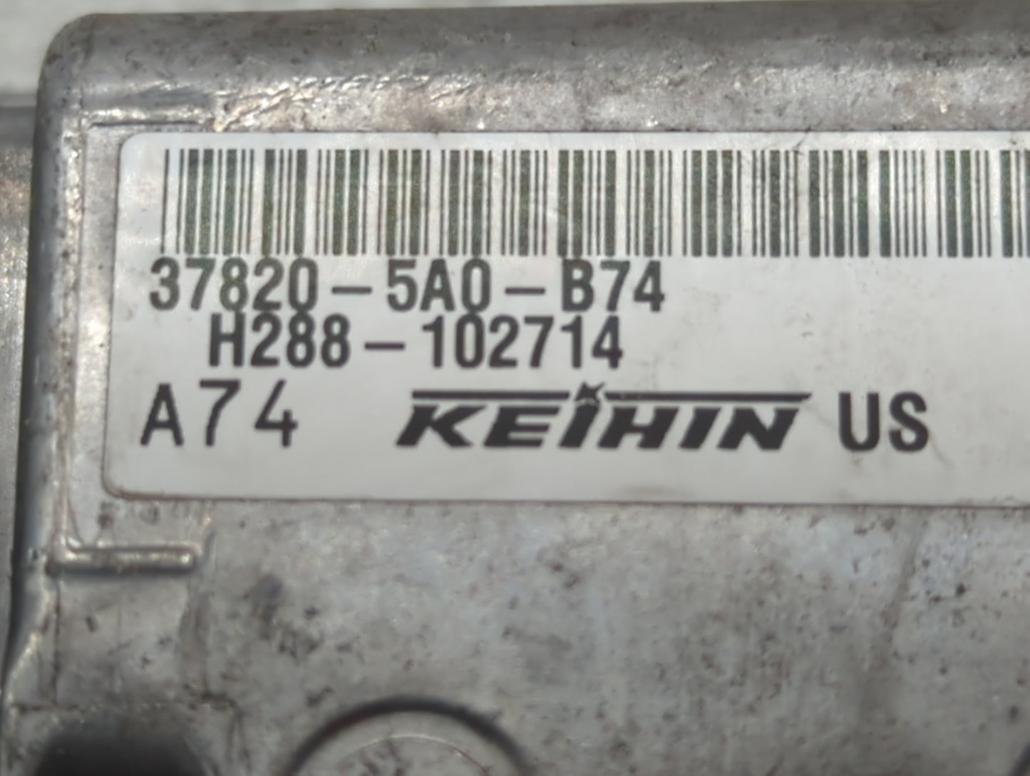 2016-2017 Honda Accord PCM Engine Control Computer ECU ECM PCU OEM P/N:37820-5A0-B74 Fits Fits 2016 2017 OEM Used Auto Parts