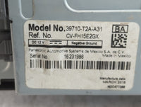 2016 Honda Accord Instrument Cluster Speedometer Gauges P/N:39710-T2A-A31 Fits OEM Used Auto Parts - Oemusedautoparts1.com