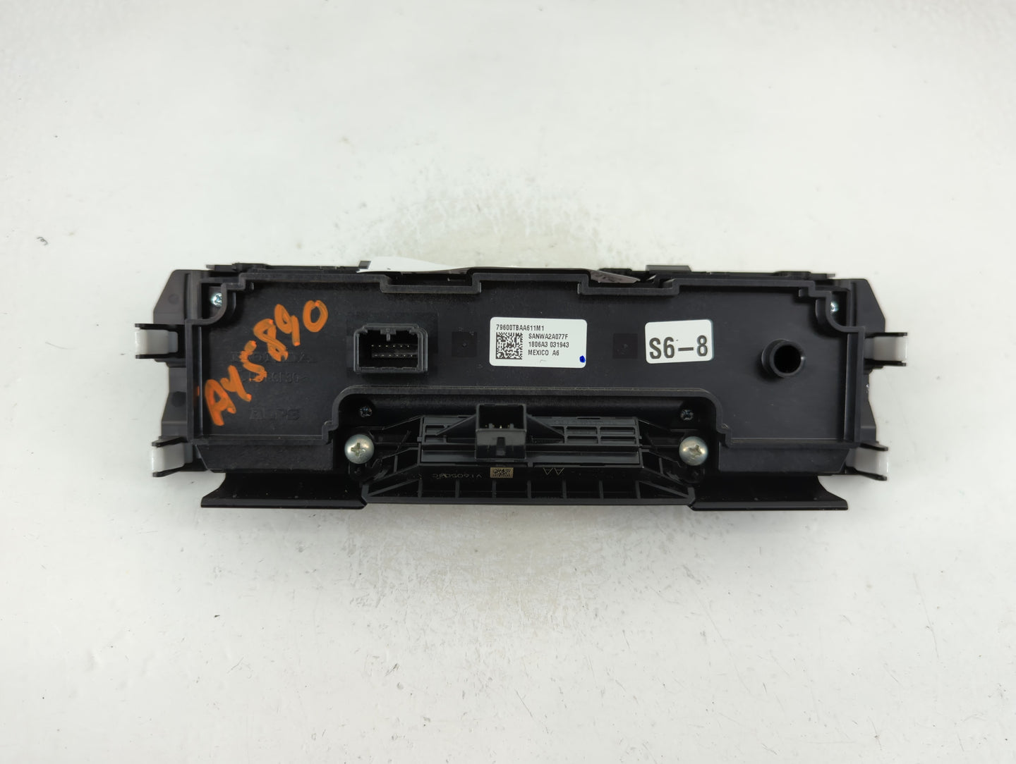 2016-2018 Honda Civic Climate Control Module Temperature AC/Heater Replacement P/N:79600TBAA611M1 Fits Fits 2016 2017 2018 O