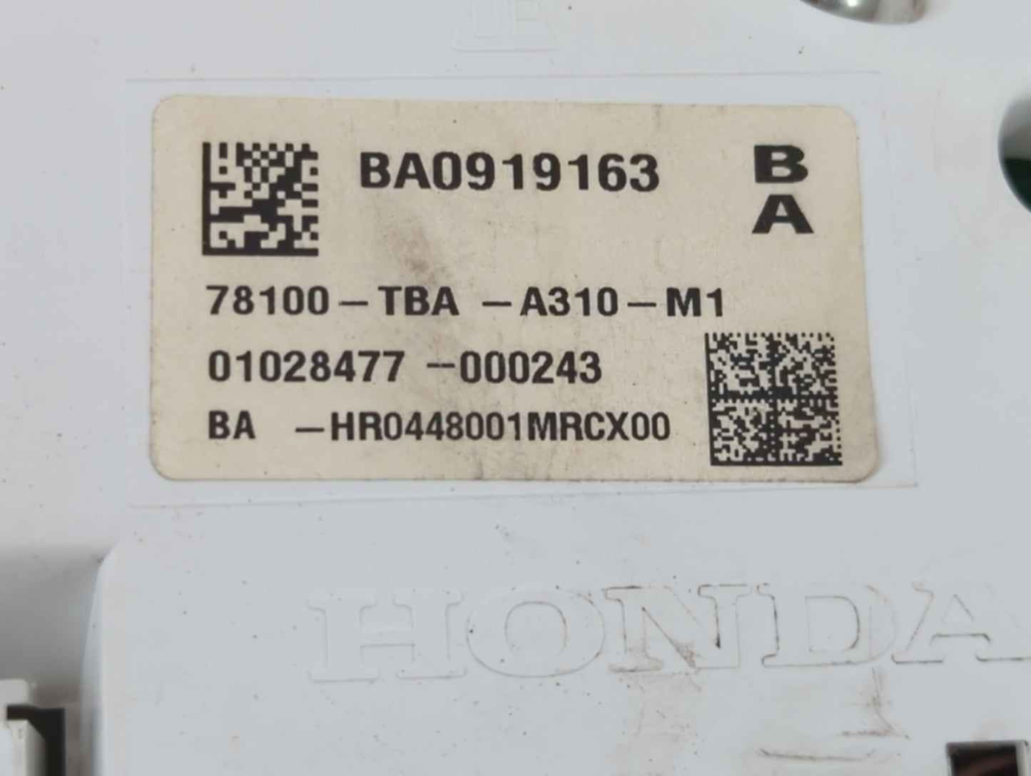 2016-2018 Honda Civic Instrument Cluster Speedometer Gauges P/N:78100-TBA-A310-M1 Fits Fits 2016 2017 2018 OEM Used Auto Par