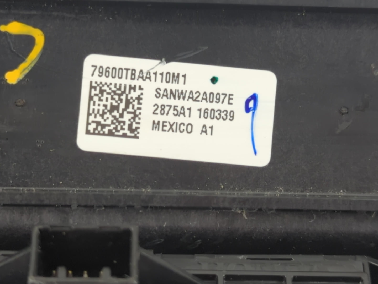 2016-2021 Honda Civic Climate Control Module Temperature AC/Heater Replacement P/N:79600TBAA110M1 Fits OEM Used Auto Parts -